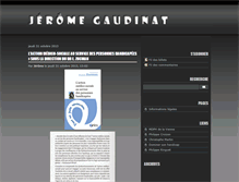 Tablet Screenshot of blog.jerome-gaudinat.com